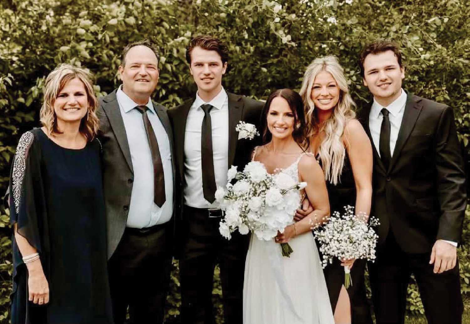 Erin Skulmoski, at far left, with her family members.